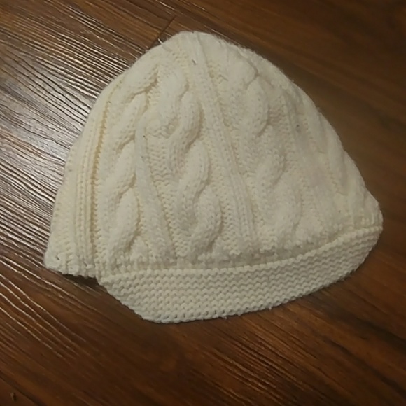 winter hat with a bill